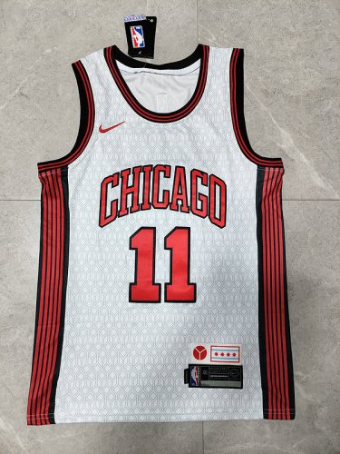 NBA 11 Derozan Chicago Bulls 22-23 city Maillot blanc brodé